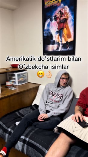 @isahammi on Instagram: "Amerikaliz Do’stlarim bilan o’zbekcha isimlar. Yana qaysi isimlarni aytishsin? 🤔 Uzbek names with my American friends.🥴😁"