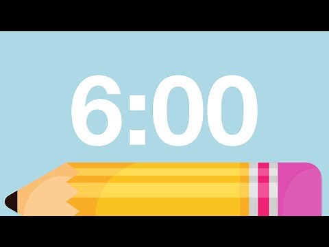 6 Minute Back to School Timer (Chimes Alarm at End)