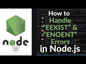 How to Handle EEXIST & ENOENT Errors in Node.js | File System Error Handling Guide