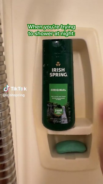 Now the whole house knows I'm freshening up #IrishSpring #shower #showertok #bodywash #soapking #soap