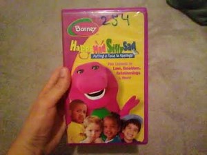 Barney Happy Mad Silly Sad 2003 VHS