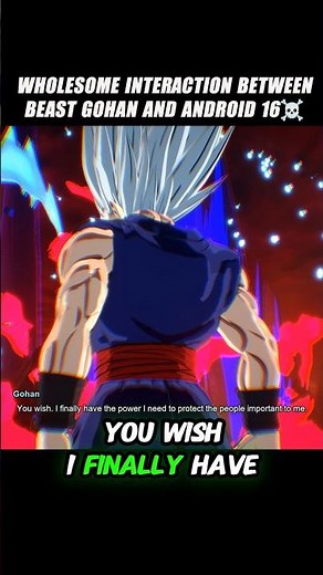 Wholesome Interaction Between Gohan Beast And Android 16 🤯 #crashout #android16 #sparkingzero #dbz