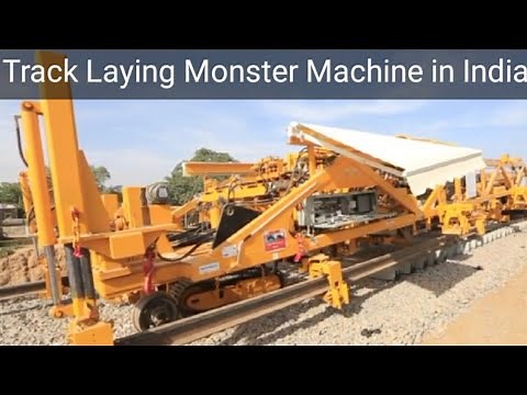 Automatic Track laying machine of Dedicated freight corridor