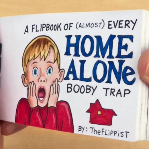 Every Booby Trap in Home Alone...as a flipbook | The Flippist: custom drawn flipbooks