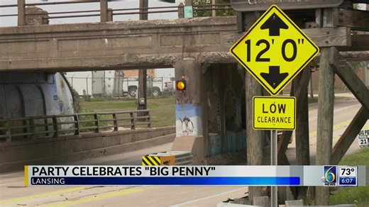 HAPPENING NOW: Lansing locals and the organization STUPID Lansing are throwing a party in honor of "Big Penny," the city's famous "truck-munching" bridge, in Old Town. https://www.wlns.com/news/lansing-non-profit-celebrates-big-penny-with-free-party-in-old-town/?utm_medium=social&utm_source=facebook_WLNS-TV | WLNS-TV