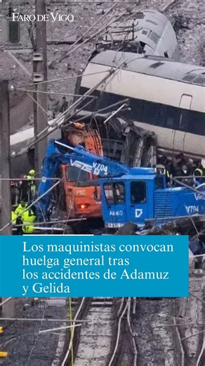 FARO DE VIGO on Instagram: "El Sindicato Español de Maquinistas Ferroviarios (SEMAF) ha anunciado la convocatoria de una huelga general en todo el sector ferroviario tras los graves accidentes registrados en Adamuz (Córdoba) y Gelida (Barcelona). «Todos los integrantes de SEMAF estamos devastados», señalan en un comunicado, en el que se califica de «inadmisible» el deterioro constante del ferrocarril y se reclama una actuación urgente para garantizar la seguridad de trabajadores y usuarios. Lee