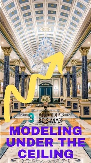 Modeling under the ceiling #3dsmax