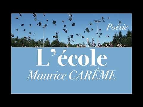Poésie - L'école - Maurice CARÊME - The School -French Poem