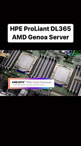 19K views · 12 comments | New HPE ProLiant DL365 Gen11 1U servers. 2x 4th Generation AMD EPYC processors with up to 96 cores, up to 6TB DDR5, 10 SFF HDD/SSD; SAS/SATA/NVMe or up to 20 EDSFF E3.S SSDs. #hpe #amd #genoa #servers #computers #datacenter #technology | StorageReview | Facebook