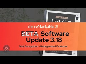 reMarkable 2 Beta Software Update 3.18