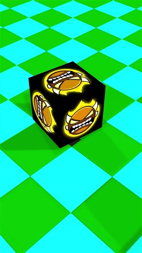 perfect rubiks dice stuck turn 33 #3danimation #satisfying