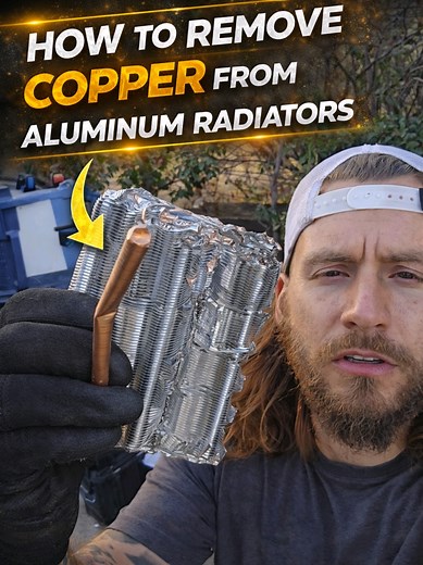 Scrapping 101: How do you separate copper from aluminum radiators? A utility knife and a little force is all you need to increase the value of your #copper and #aluminum #scrap