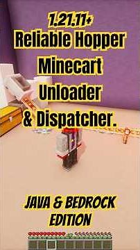 The Unloader That Actually Works #minecraft #minecart #shorts