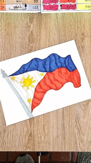 🇵🇭 How to Draw the Philippines Flag Step by Step ✅