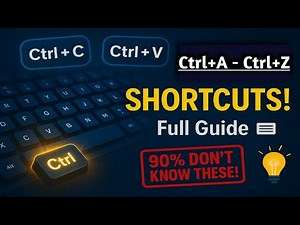 Ctrl A to Z Shortcut Keys Explained in Hindi | Computer Keyboard Shortcuts for Beginners
