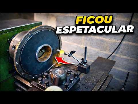 Adapting the Omega clutch to the forklift gearbox.