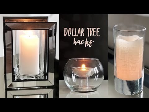 DIY Dollar Tree Candleholder Hacks - Simple and Sleek!