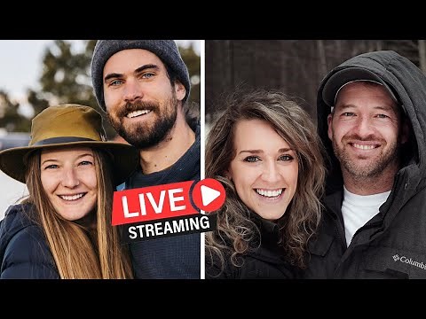 LIVE with Alexis Outdoors and TimberMates | WINTER CAMPING, FEMALE BUSHCRAFTER