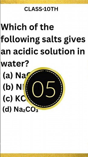 CBSE Class 10 Science Quick Test 🚀 | Acids, Bases & Salts | NCERT Chapter 2 #class10science #short