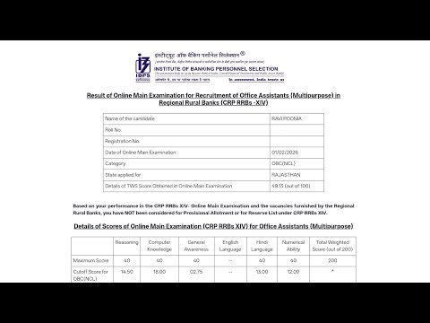 MY RRB CLERK MAINS SCORECARD 💔 STATE WISE CUT OFF AND FINAL VACANCIES #rrbclerk #rrbclerk2025