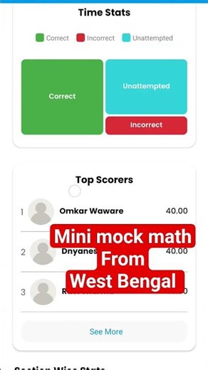 RWA mini mock test math