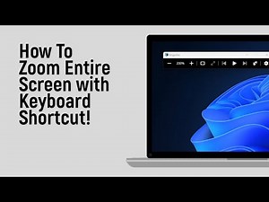 How to Zoom Entire Screen with Keyboard Shortcut [easy]
