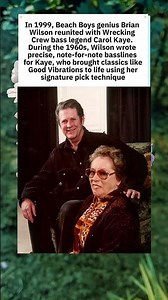 Brian Wilson and Carol Kaye Reunion (1999) 🎸 #Shorts #YouTubeShorts #TheBeachBoys
