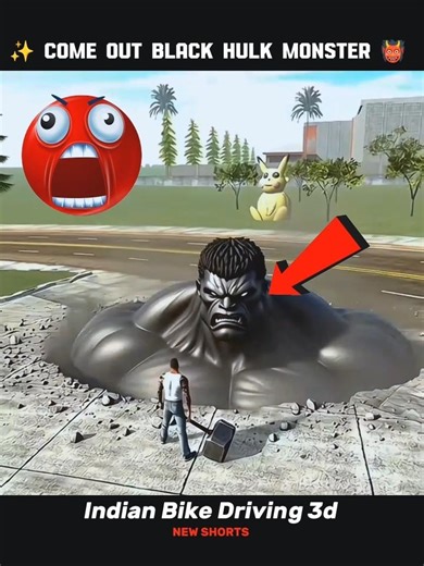 Come Out Black Angry Hulk 😱 || Indian Bike Driving 3d #viral #shorts #indianbikedriving3d #ytshorts