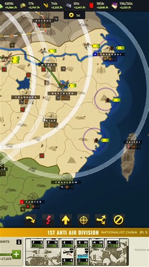 Nationalist China Progression | Call of War #shorts