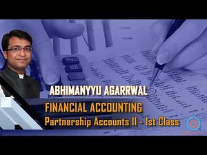 DISSOLUTION OF PARTNERSHIP FIRM | REALISATION A/C | PARTNER'S CAPITAL A/C | BANK A/C | 1ST CLASS