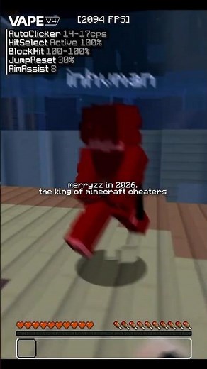 minecraft cheats in 2020 vs. 2026 (#1 minecraft hacker) #shorts #minecraft #mcpe #mcpvp #bedwars