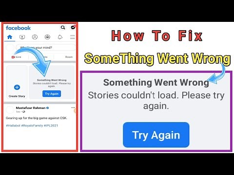 How To Fix Something Went Stories Couldnt Load Please Try Again Later fix facebook something stories