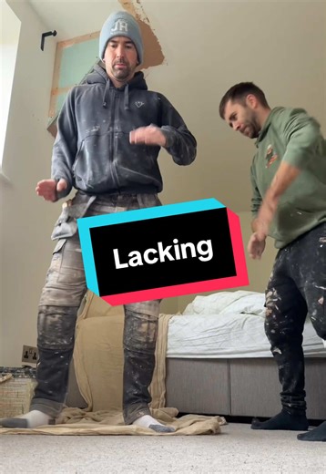Catching him lacking @Hickertheotherguy #plasterer #tradesmen #labourer #dance #site