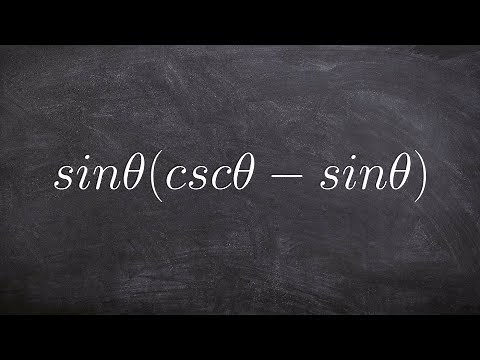 Simplify a trig expression by distributive property