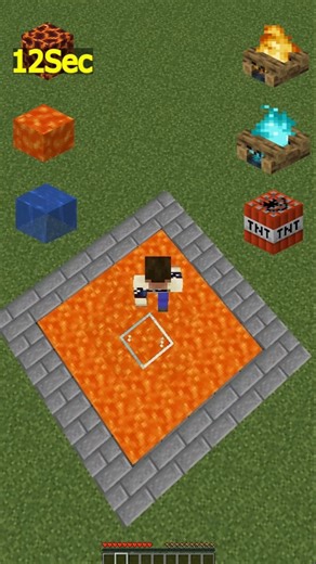 Steve vs lava, TNT,magma, water..