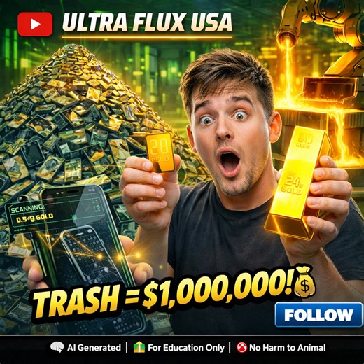 Your Old Phone is a Literal Gold Mine (And Robots are Digging It Up!) 📱💰🤫 ​ Inside the World’s Largest E-Waste Refinery: Fully Automated Gold Recovery 🏭✨ ​ Turning 1,000,000 SIM Cards into Pure 24K Gold Bars! 🚀🪙 ​ ​Welcome to Ultra Flux USA ⚙️ See how fascinating products are made, from massive factories to high-tech production lines 🌍 ​Did you know your old smartphone contains more gold than raw ore from a mine? 📱✨ Today, we’re heading inside a high-security "Urban Mining" facility to w