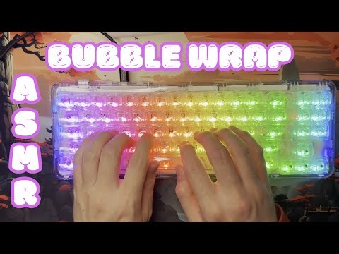 ASMR typing "bubble wrap" poppy keyboard relaxing, sleep, body doubling, or coworking no talking