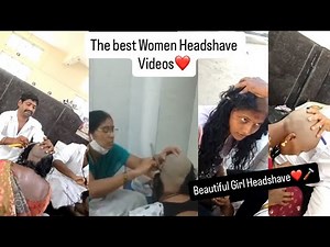 The best women head shaves you have ever seen | Women headshave compilation video | Part-1