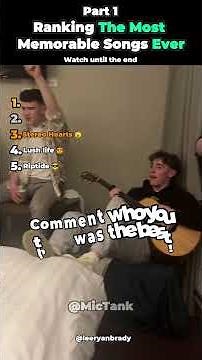 Ranking The Most Memorable Songs Ever - (Part 1)