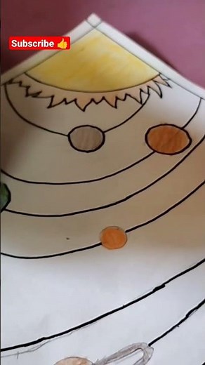 #solarsystem drawing #kidsactivities #schoolactivity By my Son 🤗