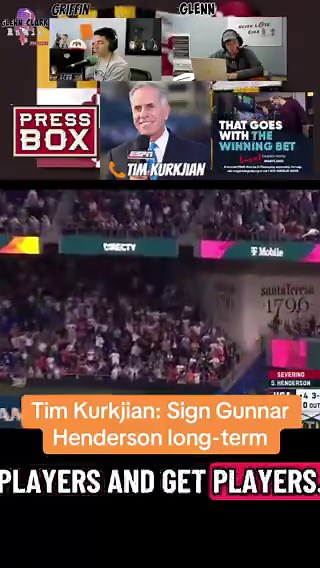 The legendary Tim Kurkjian believes it's worth it for the #Orioles to 'overpay' and re-sign Gunnar Henderson long-term.Adding that the effect a Gunnar extension would have in #Baltimore could be similar to Vladimir Guerrero Jr. in Toronto in 2025.