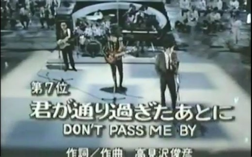 THE ALFEE 君が通り過ぎたあとに-Don't Pass Me By- 1987 中日字幕