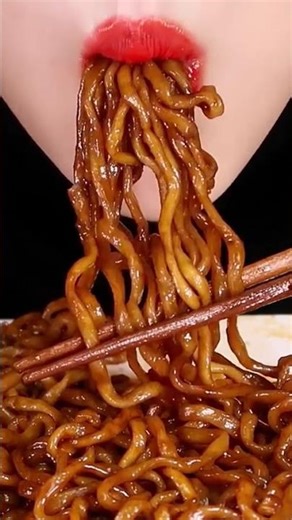 ASMR Black Bean Noodles Eating by Choa ASMR