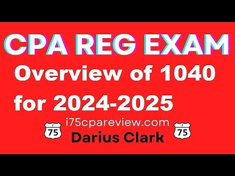 CPA REG Exam-Overview of a 1040 Individual Tax Return By Darius Clark-i75cpareview.com