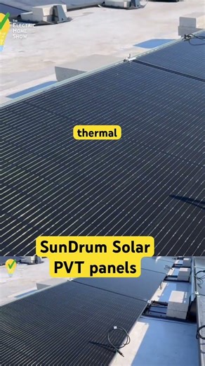 PVT solar panels produce renewable electricity and thermal (heat) energy for hot water
