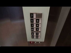 7 Stories Tall! Schindler 3300 MRL Traction Elevators at Embassy Suites in College Station, TX.