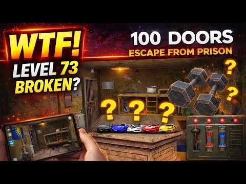 Level 73 is BROKEN?! 😡 | 100 Doors Escape From Prison Gameplay