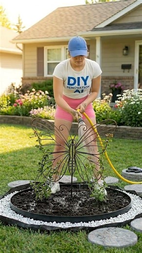 DIY Butterfly Rose Garden! 🌹 Turning My Lawn into a Magical Oasis