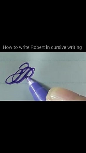 How to write Robert in cursive writing #asmr #handwriting #penmanship