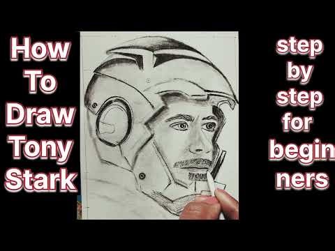 How to Draw Iron Man Step by Step ✨💥How To Draw Tony Stark ll Drawing Tutorial For Beginners✨Part-1